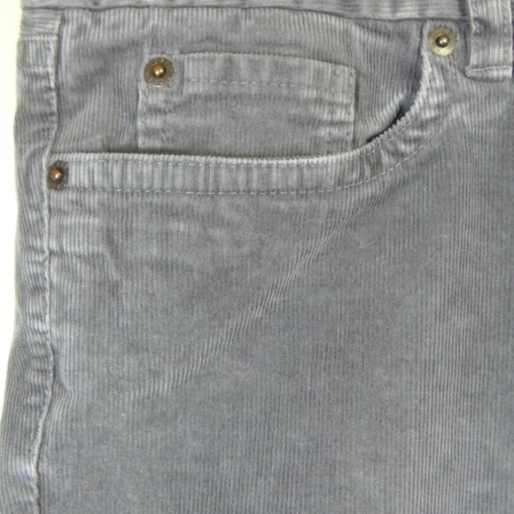 J Crew Gray "Favorite Fit" Corduroy Pants 32R VINTAGE Hipster Bootcut These sla - Picture 4 of 11
